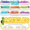 10 Pieces Parts of Speech Posters - Oversized Bulletin Board Teacher Supplies, Grammar Decorations for Elementary Classroom, Homeschooling, Speech Therapy (16 x 7.5 in)
